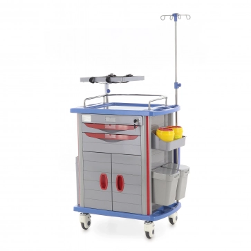 Тележка медицинская MED-MOS ЕТ750-02 ТМ-002АН-00 серый - 1